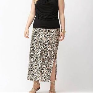 LANE BRYANT LEOPARD SKIRT NWT